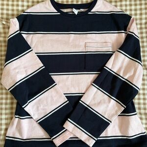 Aritzia Striped Long Sleeve Shirt